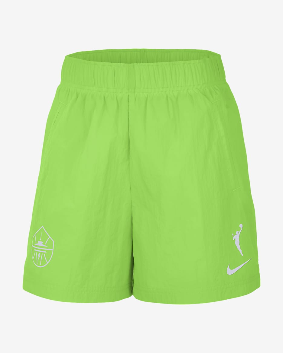 Seattle Storm Essential Women's Nike WNBA Repel Woven Shorts - Action Green/White