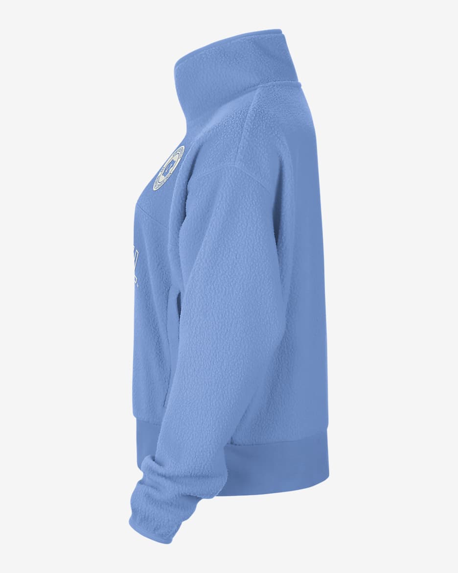 UNC Fly Women's Nike College 1/4-Zip Jacket - Valor Blue/Black