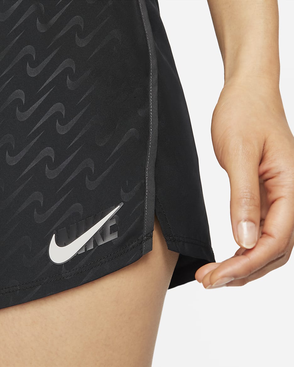 Nike Dri-FIT 10K Icon Clash Women's Running Shorts - Black/Dark Smoke Grey/Sail