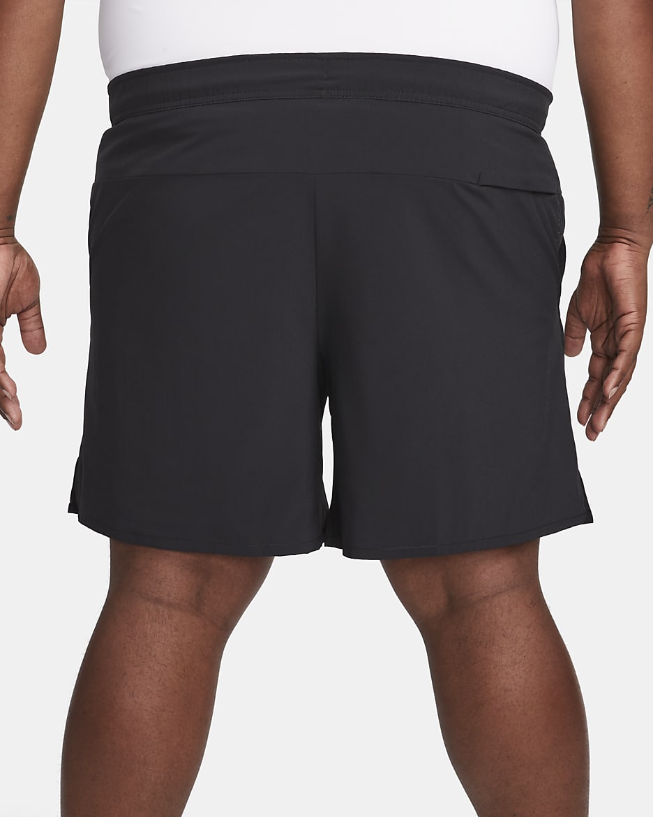 Shorts versatili Dri-FIT non foderati 18 cm Nike Unlimited – Uomo - Nero/Nero/Nero