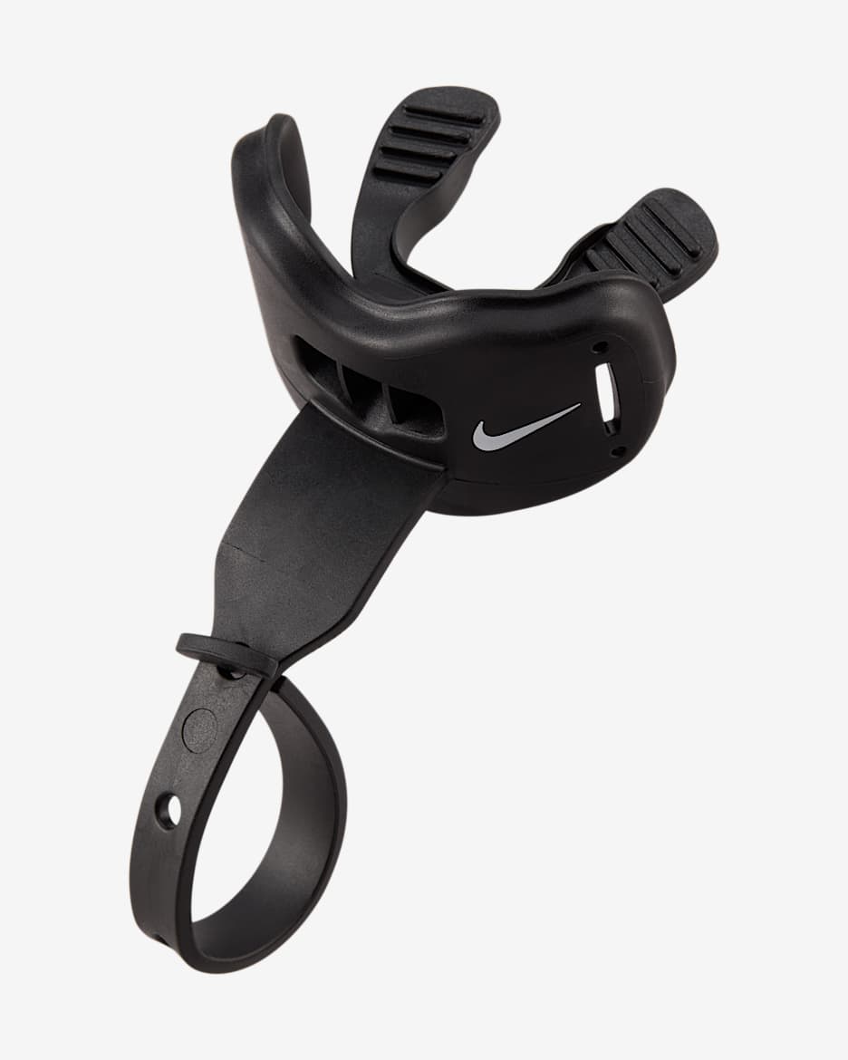 Protector bucal para fútbol de una pieza con protección para los labios para niños talla grande Nike Alpha 2.0 - Negro