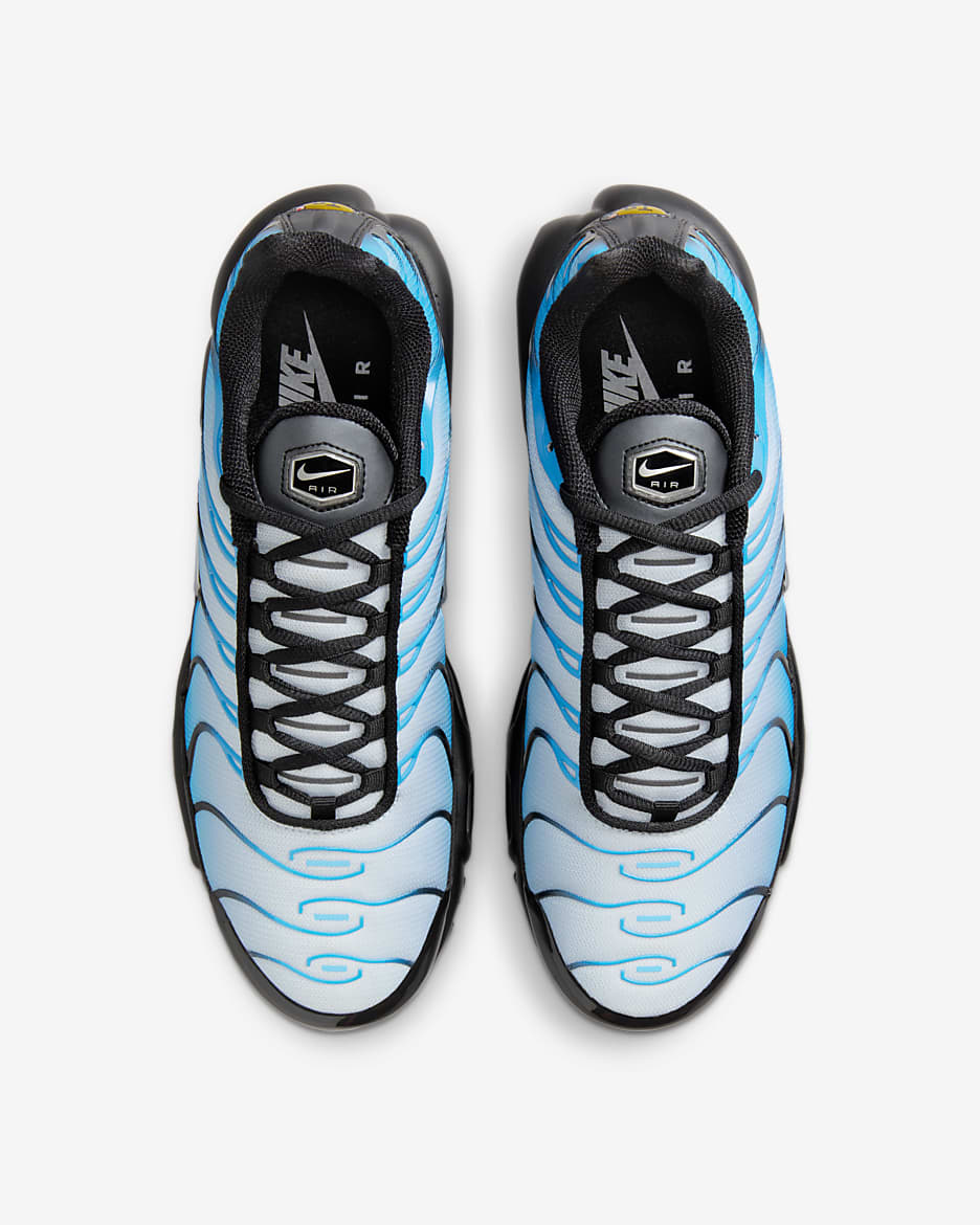 Nike Air Max Plus 男鞋 - 黑色/Neptune Blue/Blue Tint/Metallic Silver