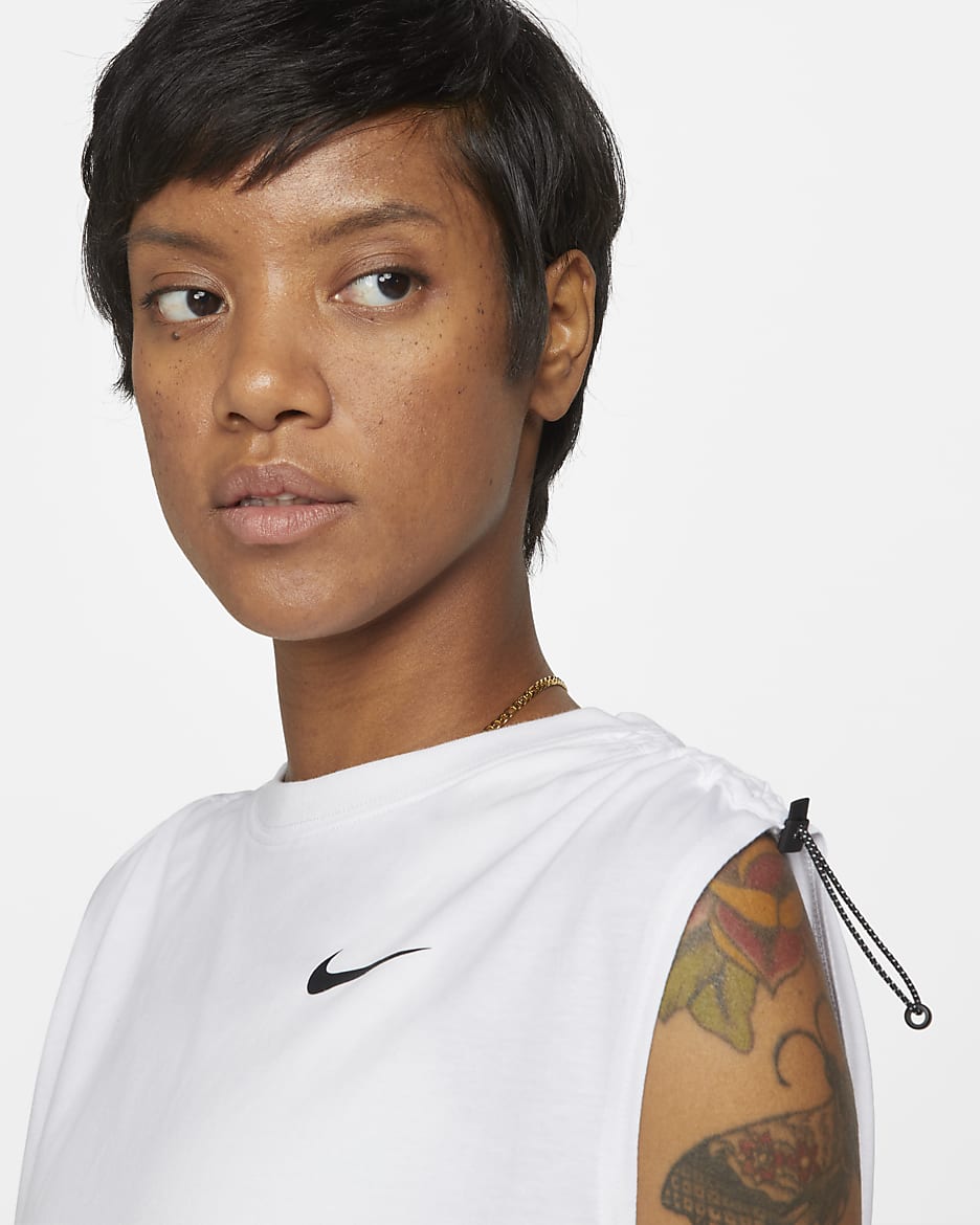 Nike Sportswear Dri-FIT Essential Women's Tank Top - White/Black