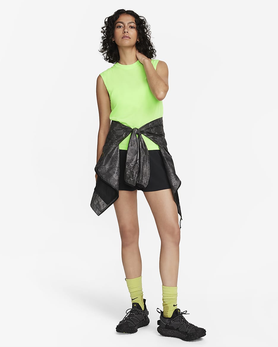 Nike ACG Dri-FIT ADV "Goat Rocks" ärmelloses Tanktop für Damen - Lime Blast/Summit White