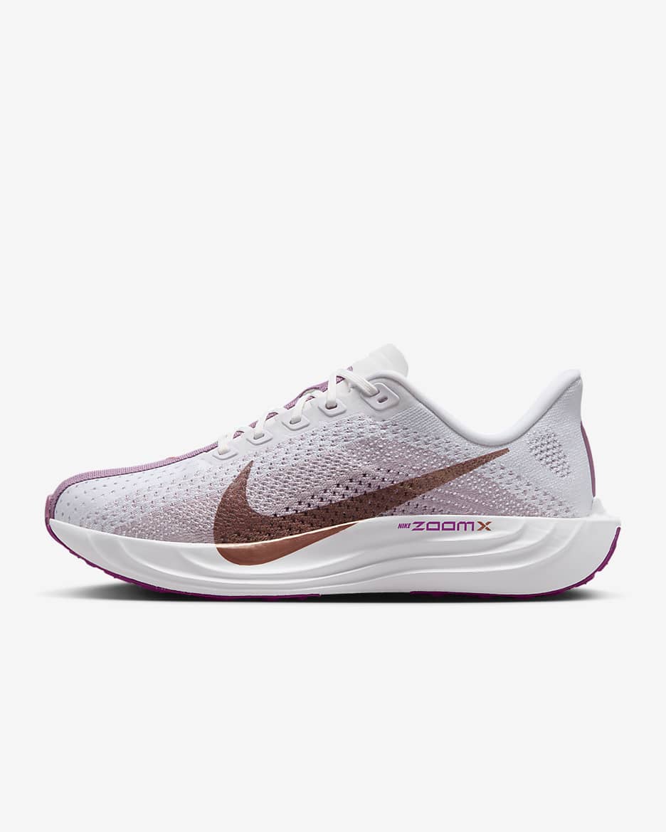 Nike Pegasus Plus Women's Road Running Shoes - White/Platinum Violet/Plum Dust/Metallic Red Bronze