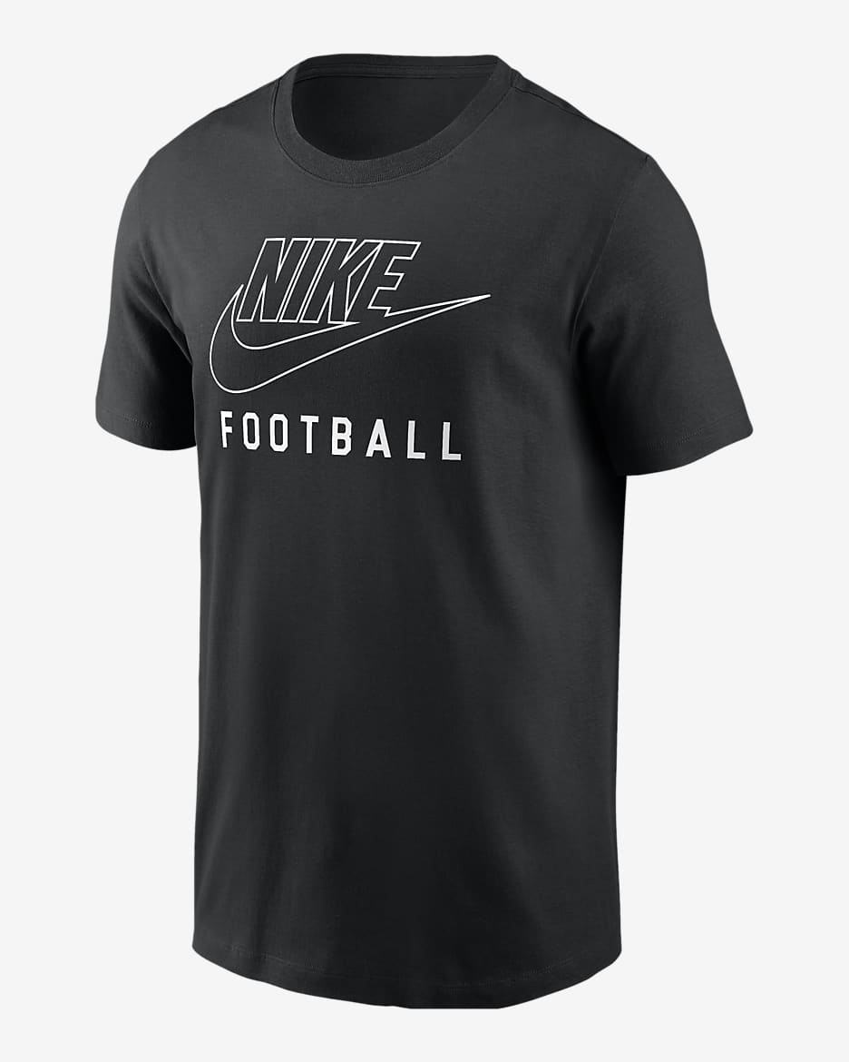 Nike Swoosh Men's Football T-Shirt - Black