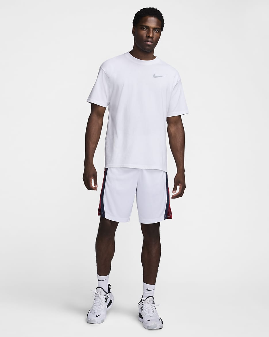 Short Nike Basketball États-Unis Limited Domicile pour homme - Blanc/Obsidian