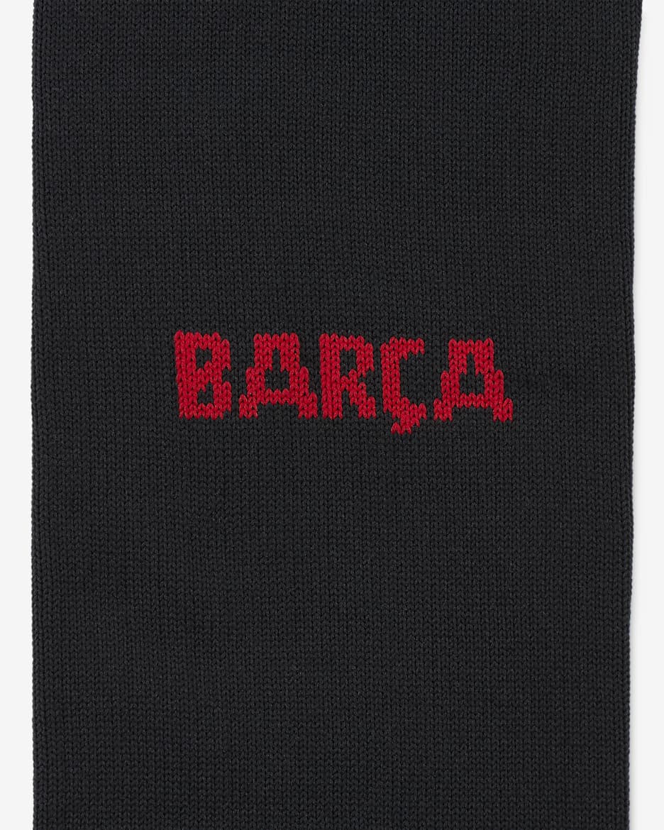 Chaussettes de foot montantes Nike Dri-FIT FC Barcelona Strike Domicile/Extérieur - Noir/University Red