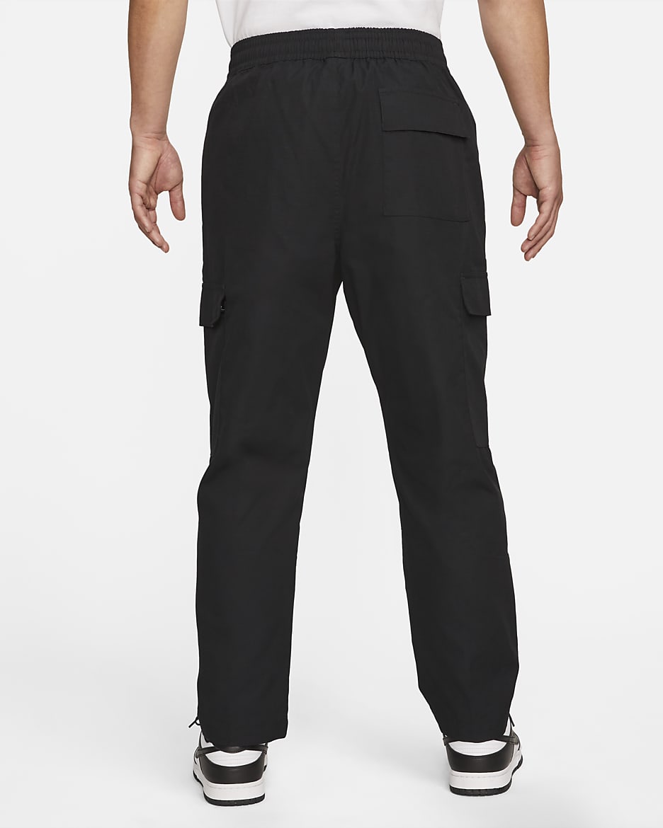 Nike Club Men's Woven Cargo Pants - Black/White