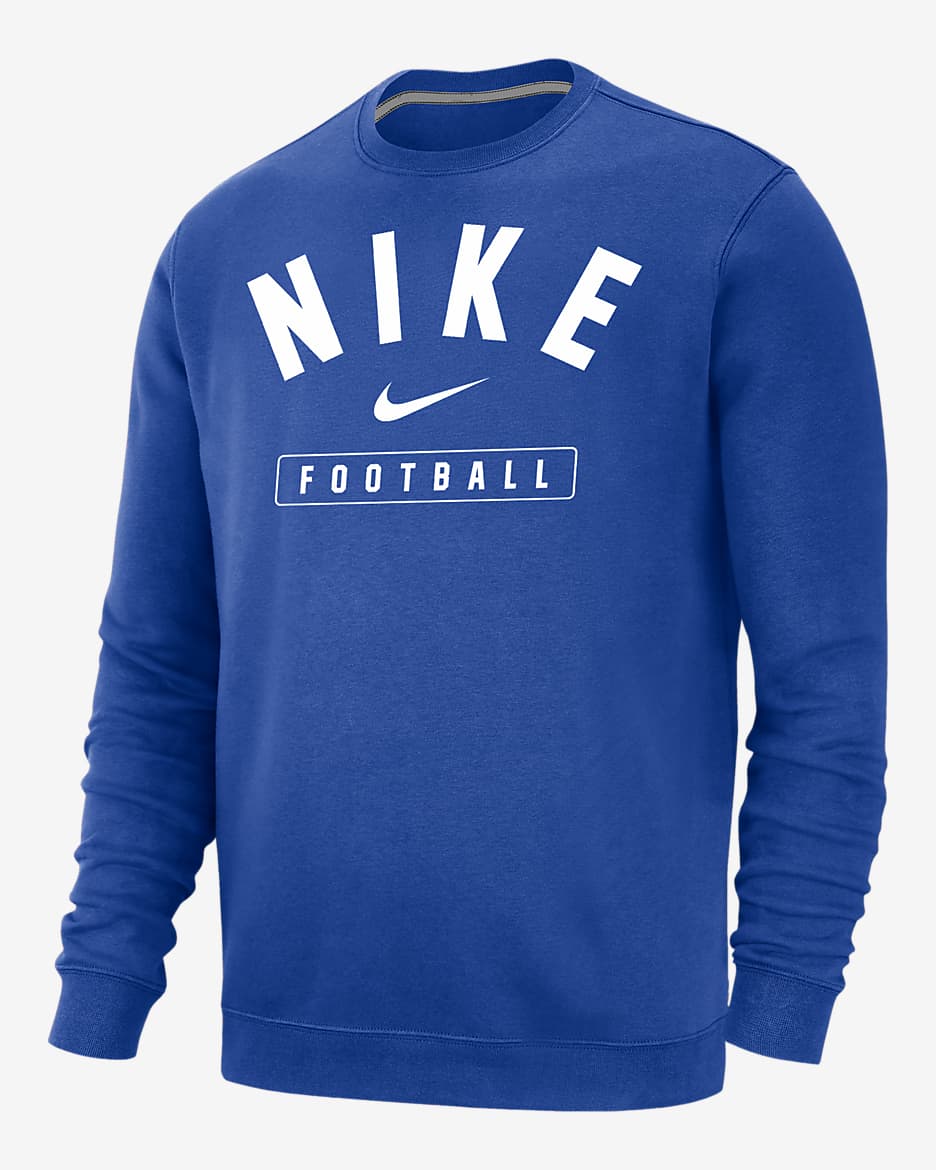 Nike Football Men's Crew-Neck Sweatshirt - Game Royal