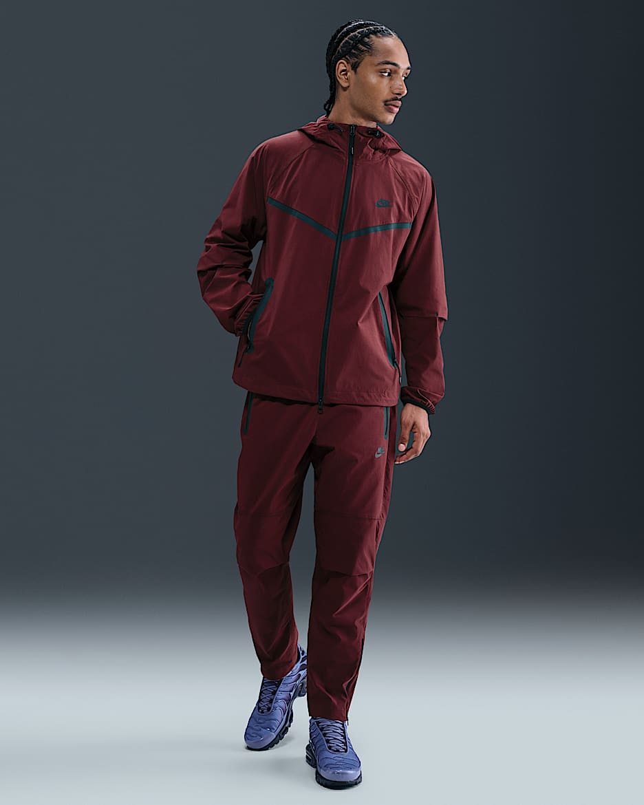 Nike Tech Men's Woven Trousers - Dark Team Red/Black
