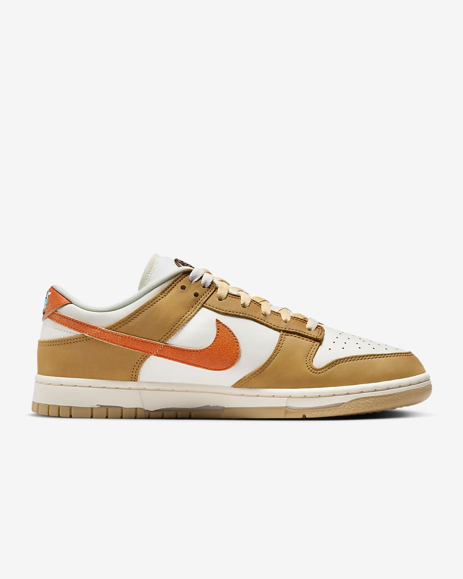 Nike Dunk Low Retro Shoes - Sail/Coconut Milk/Wheat/Safety Orange