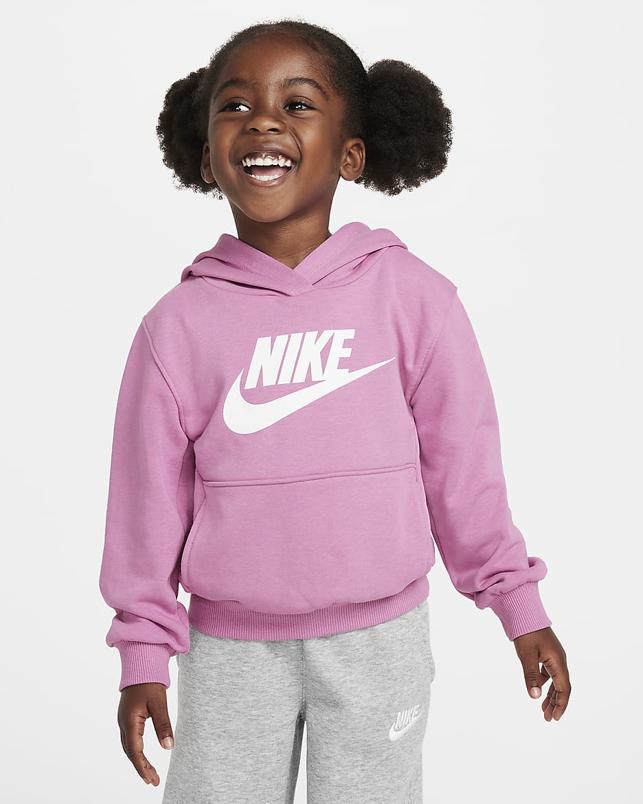 Sudadera con gorro sin cierre infantil Nike Sportswear Club French Terry - Flamenco mágico