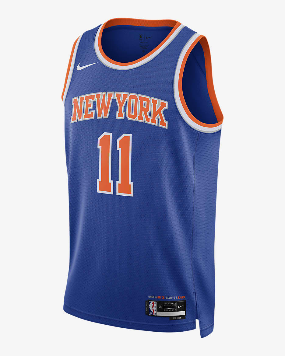 Jersey Nike Dri-FIT de la NBA Swingman para hombre New York Knicks Icon Edition 2022/23 - Azul enérgico