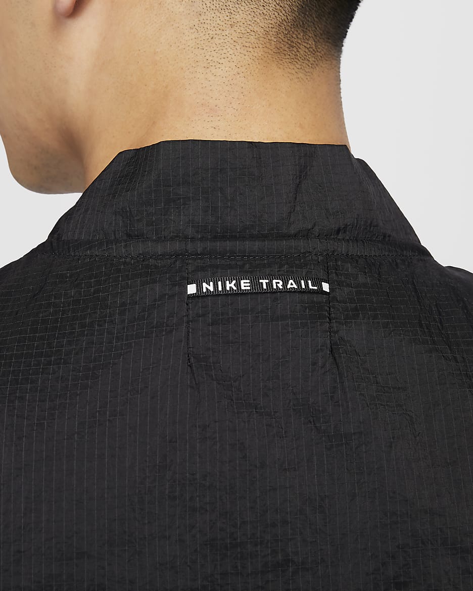 เสื้อกั๊กวิ่งผู้ชาย Nike Trail Aireez - ดำ/Anthracite/Summit White