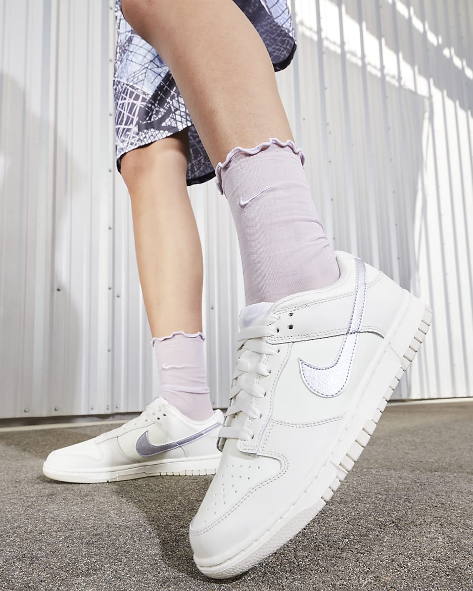 Nike Dunk Low Women's Shoes - Sail/Phantom/Oxygen Purple