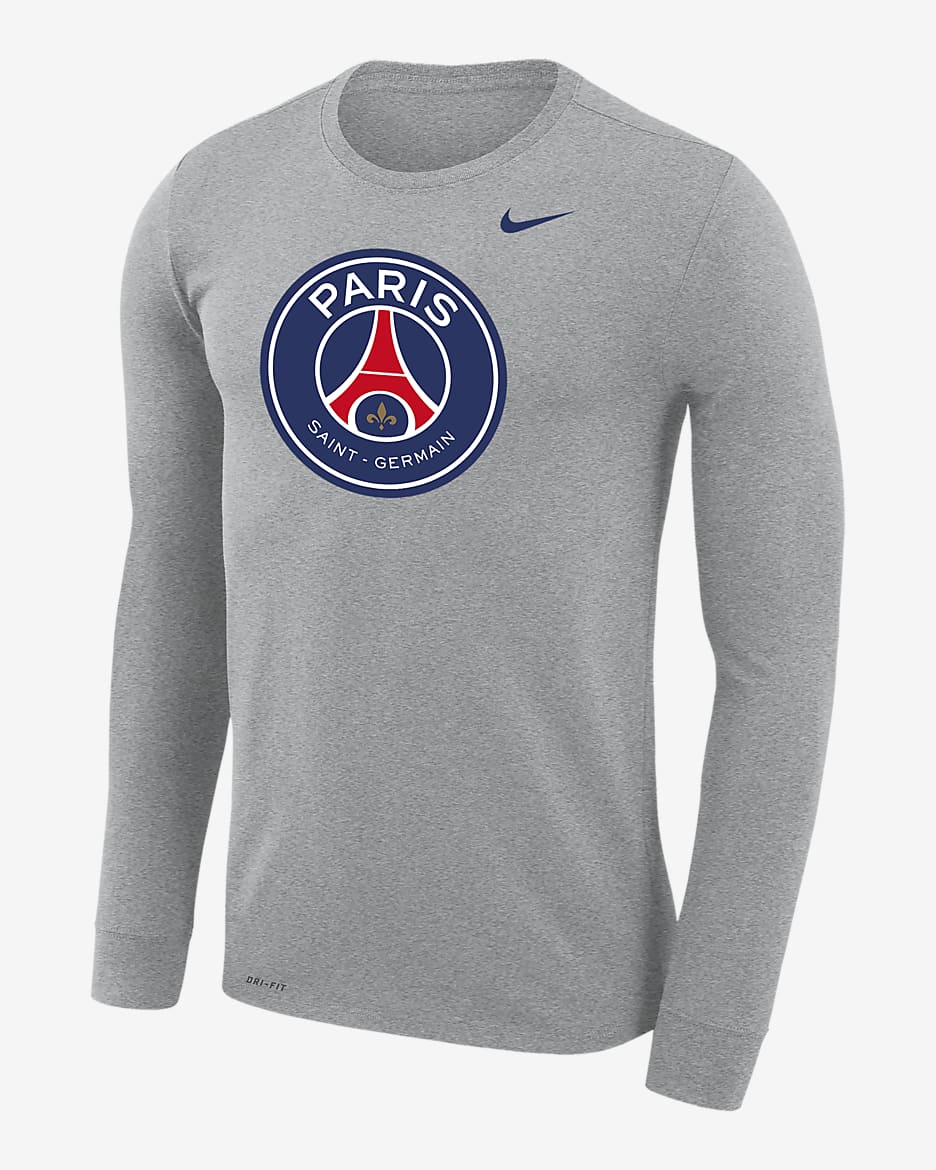 Paris Saint-Germain Legend Men's Nike Dri-FIT Long-Sleeve T-Shirt - Dark Grey Heather