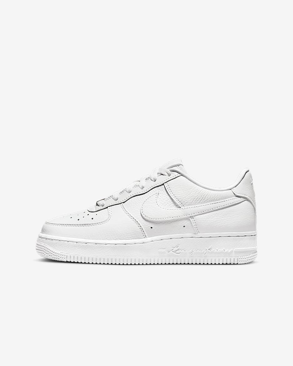 รองเท้าเด็กโต NOCTA Air Force 1 - ขาว/ขาว/ขาว