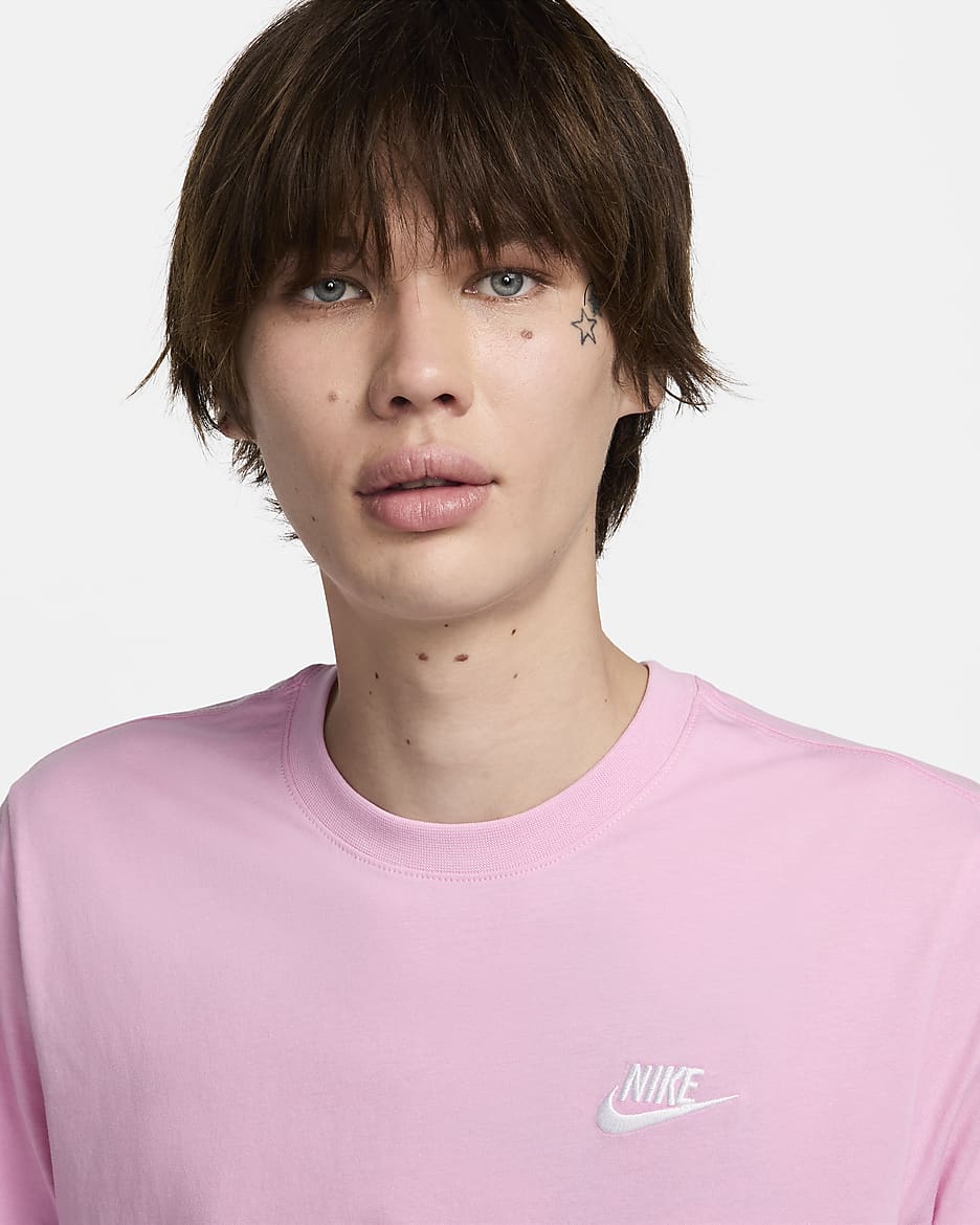 Nike Sportswear Club Men's T-Shirt - Pink Rise