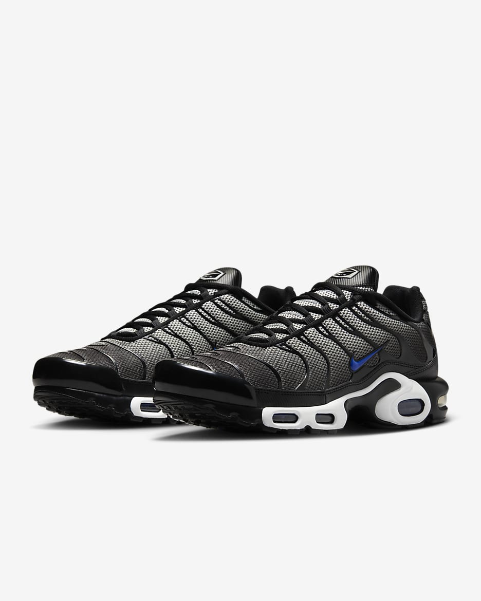 Chaussure Nike Air Max Plus pour homme - Blanc/Noir/Anthracite/Racer Blue