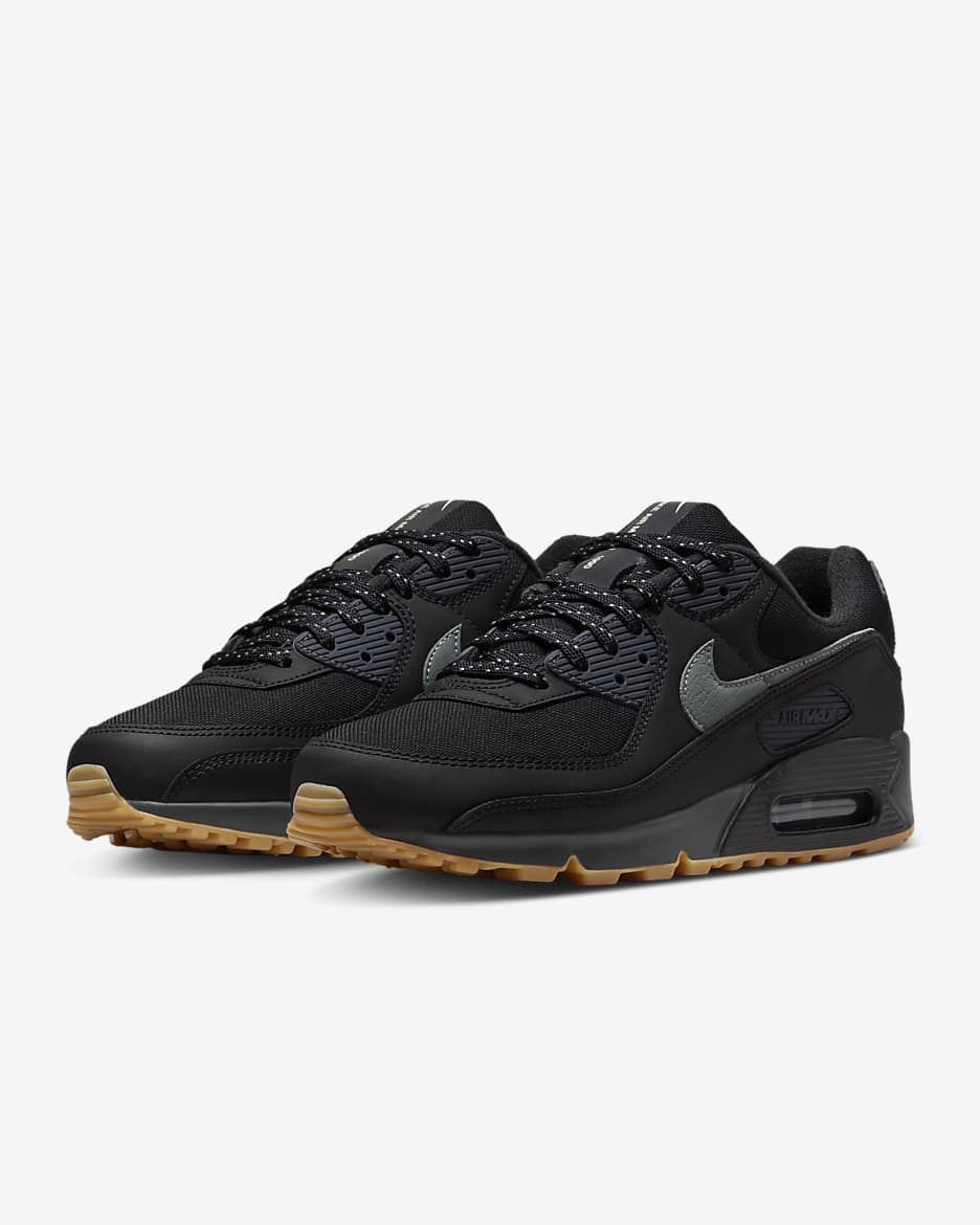 Chaussure Nike Air Max 90 pour homme - Noir/Anthracite/Light Orewood Brown/Smoke Grey