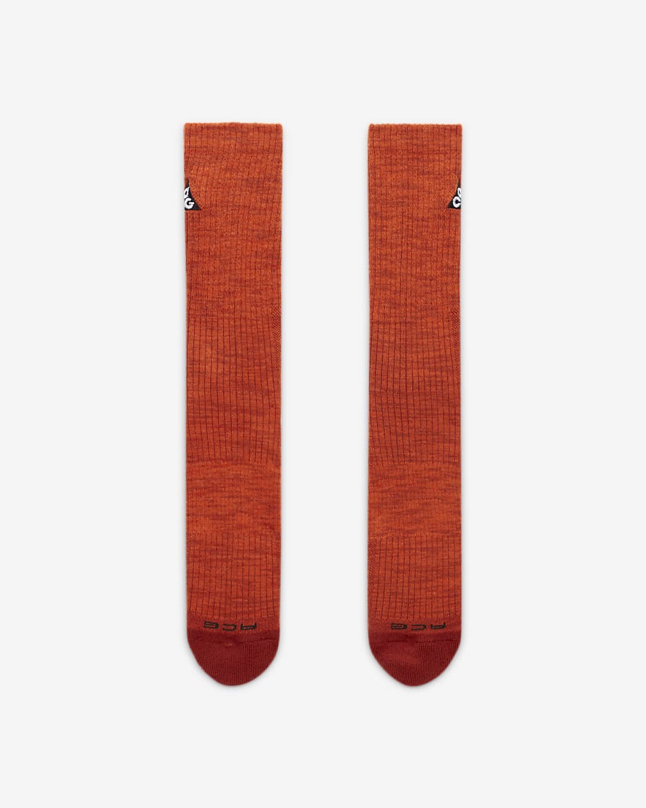 Chaussettes mi-mollet épaisses Nike ACG Everyday (1 paire) - Campfire Orange/Summit White/Rugged Orange/Night Maroon