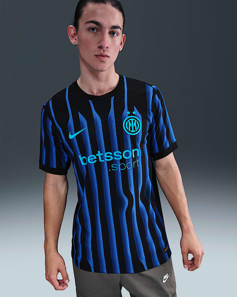 Inter Mailand 2025/26 Match Home Nike Authentic Dri-FIT ADV Fußballtrikot (Herren) - Lyon Blue/Schwarz/Chlorine Blue