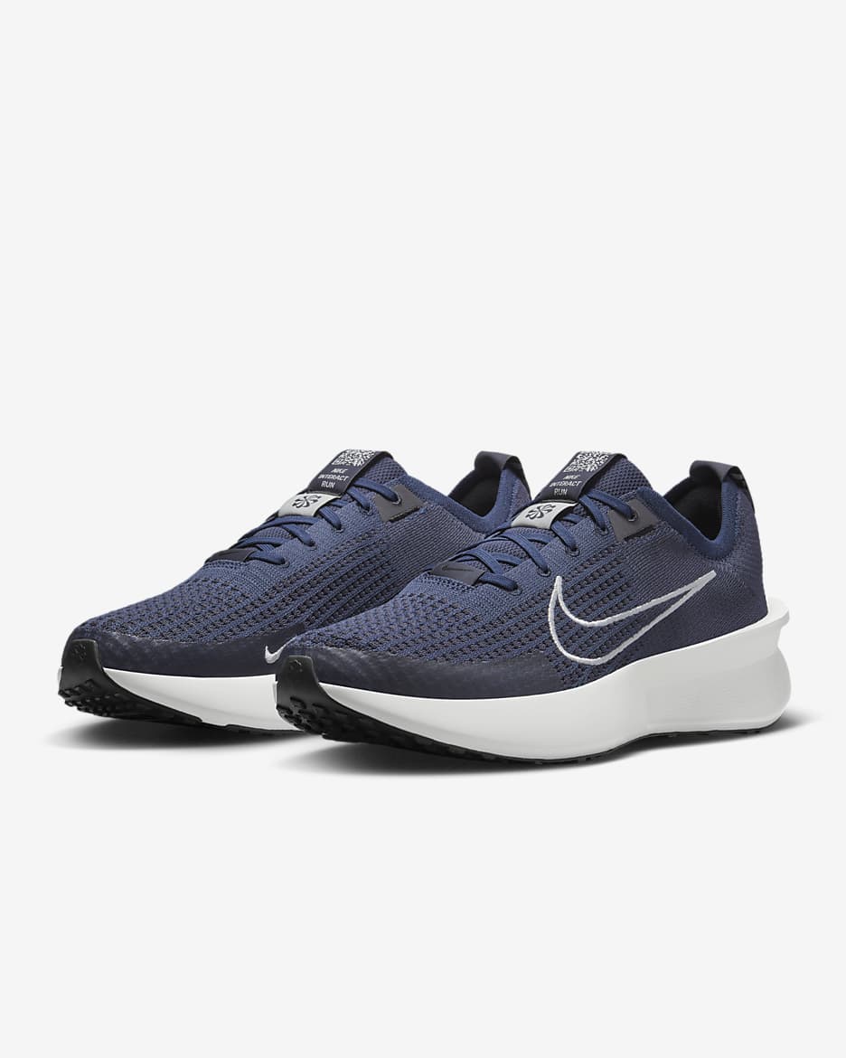 Nike Interact Run 男款路跑鞋 - College Navy/Gridiron/白色/Platinum Tint