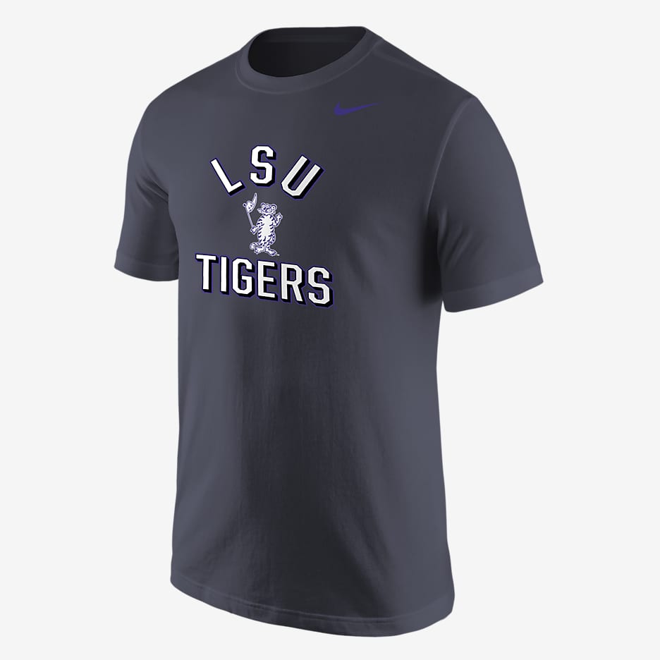 LSU Men's Nike College 365 T-Shirt - Anthracite