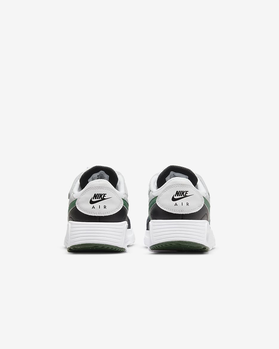 Nike Air Max SC Younger Kids' Shoes - White/Black/Pure Platinum/Gorge Green