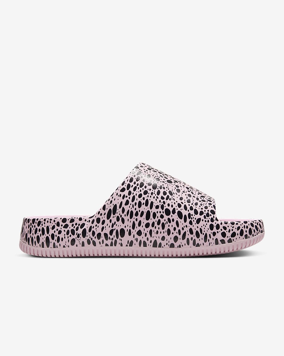 Nike Calm Women's Slides - Pink Foam/Red Stardust/Black