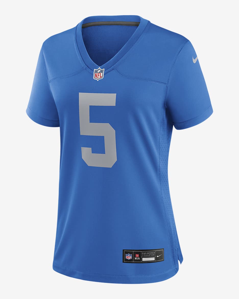 David Montgomery Detroit Lions Women's Nike NFL Game Football Jersey - Blue