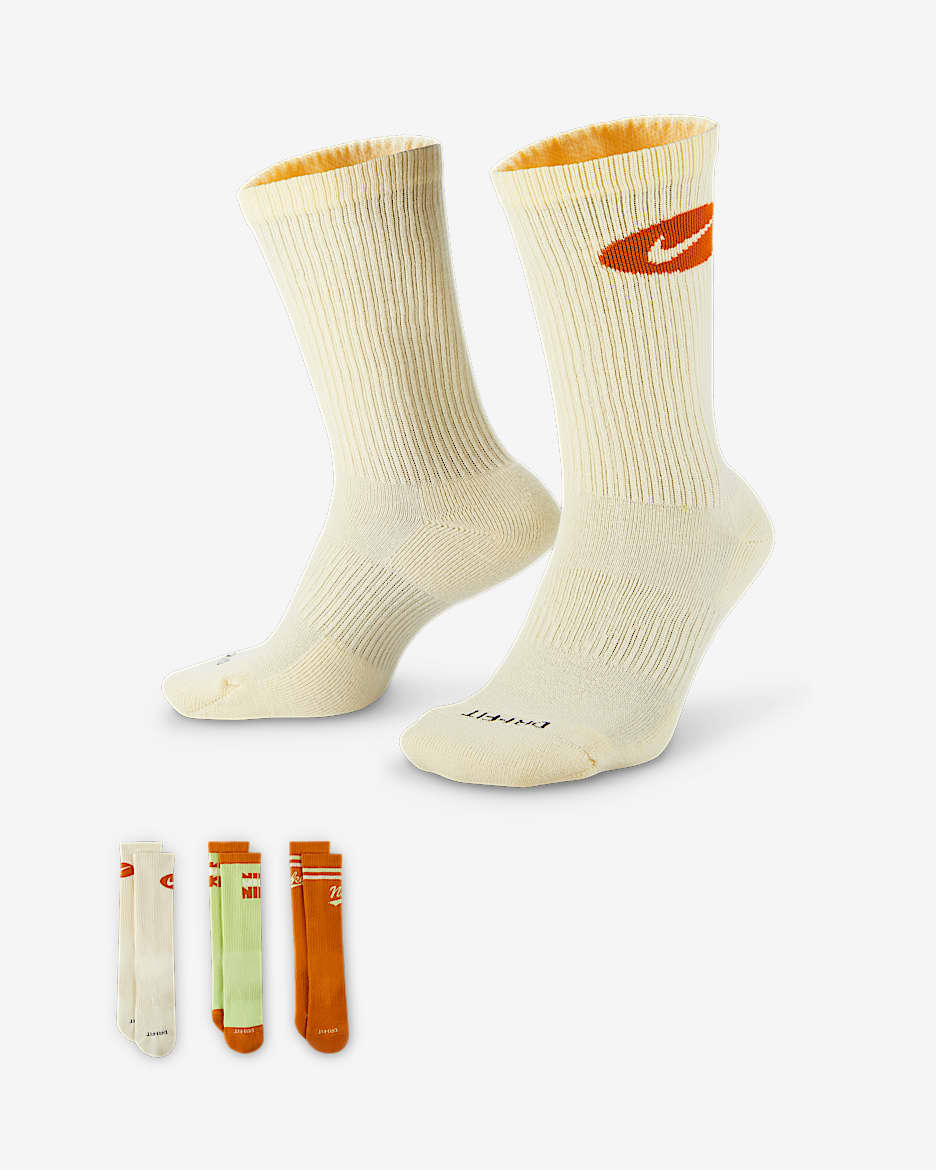 Calcetas (3 pares) Nike Everyday Plus - Multicolor