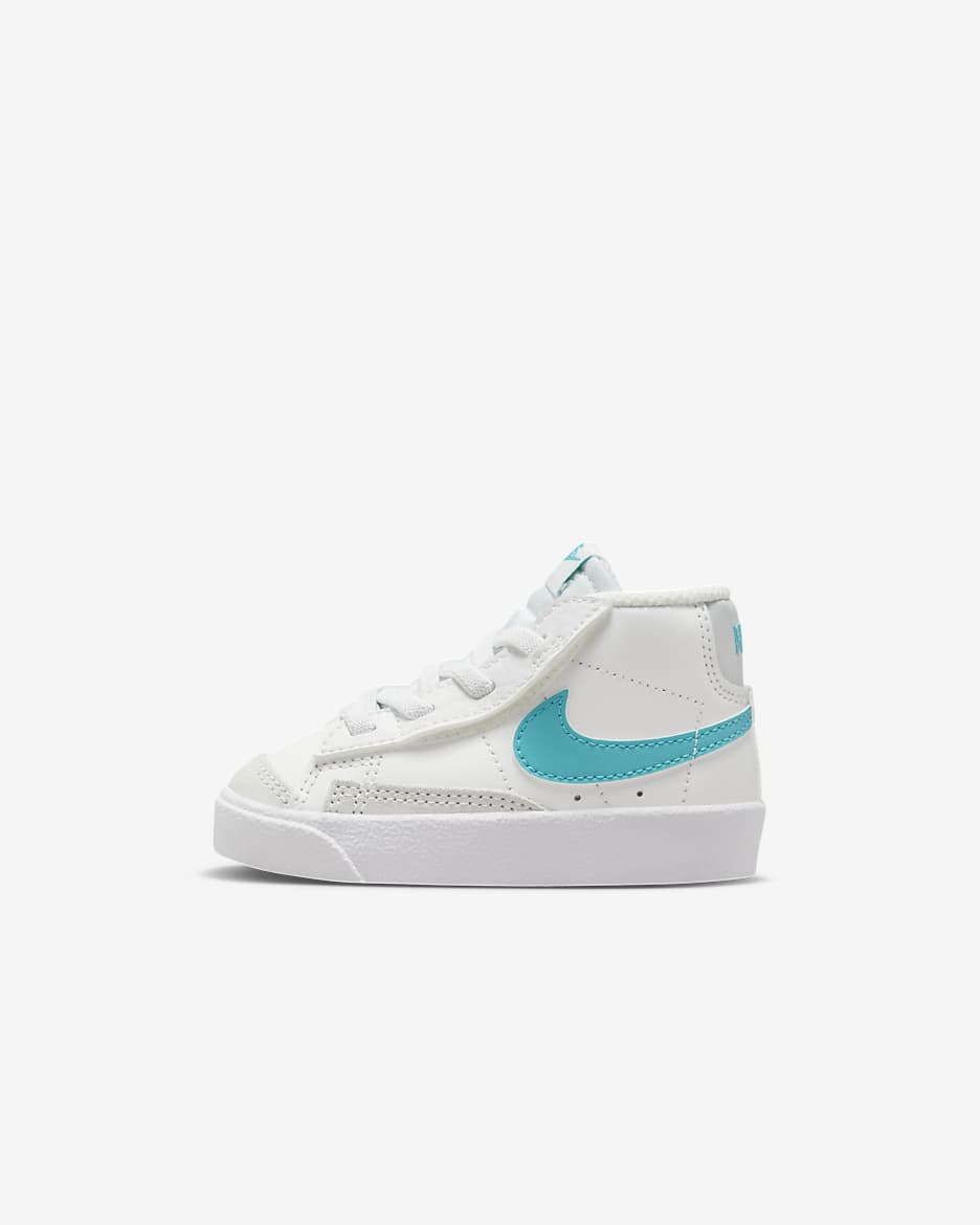 Tenis para bebé e infantil Nike Blazer Mid '77 - Blanco cumbre/Blanco/Polvo fotón/Cactus empolvado