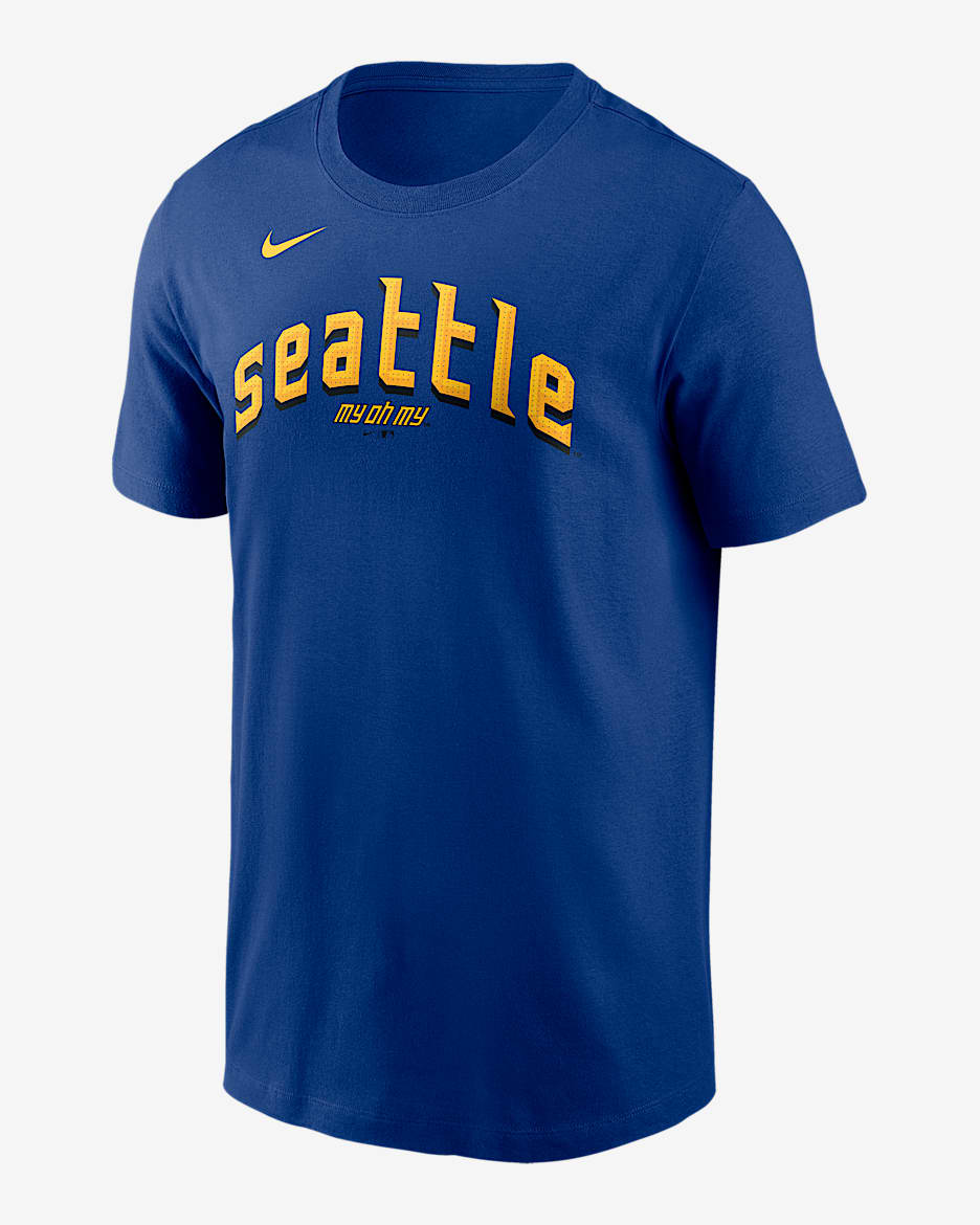 Playera Nike de la MLB para hombre Ken Griffey Jr. Seattle Mariners City Connect Fuse - Azul