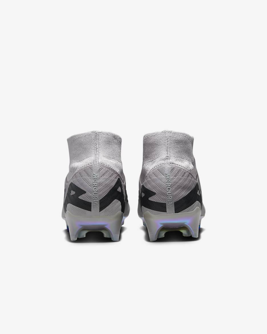 รองเท้าสตั๊ดฟุตบอลหุ้มข้อสูง FG Nike Mercurial Superfly 9 Elite - Atmosphere Grey/ดำ