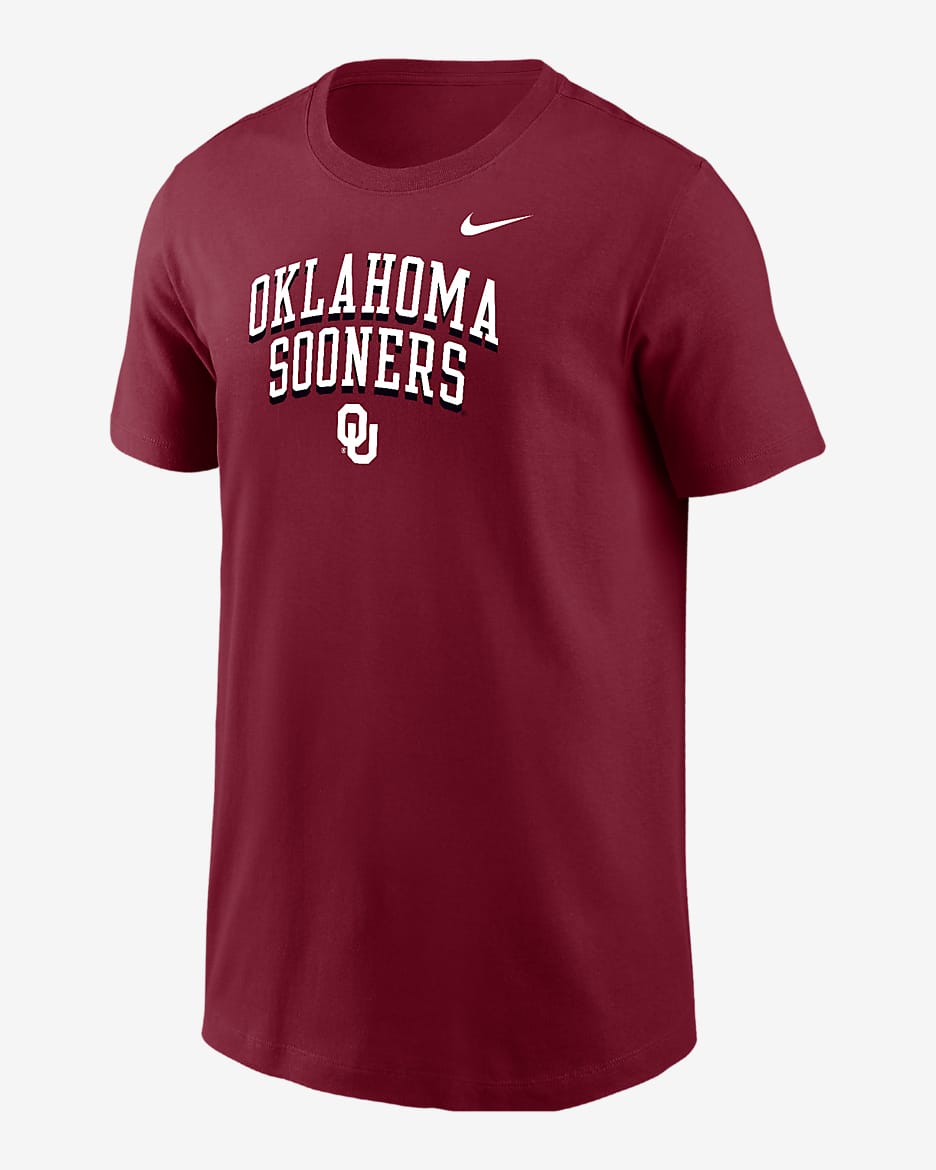 Oklahoma Big Kids' (Boys') Nike College T-Shirt - Black