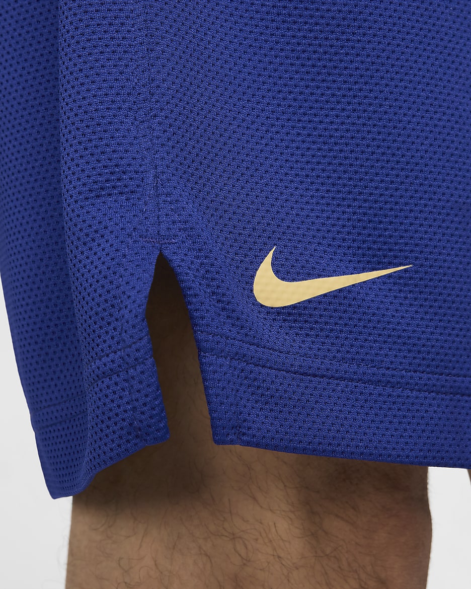 FC Barcelona 2024 Home Nike Dri-FIT Replika-Basketballshorts (Herren) - Deep Royal Blue/Club Gold