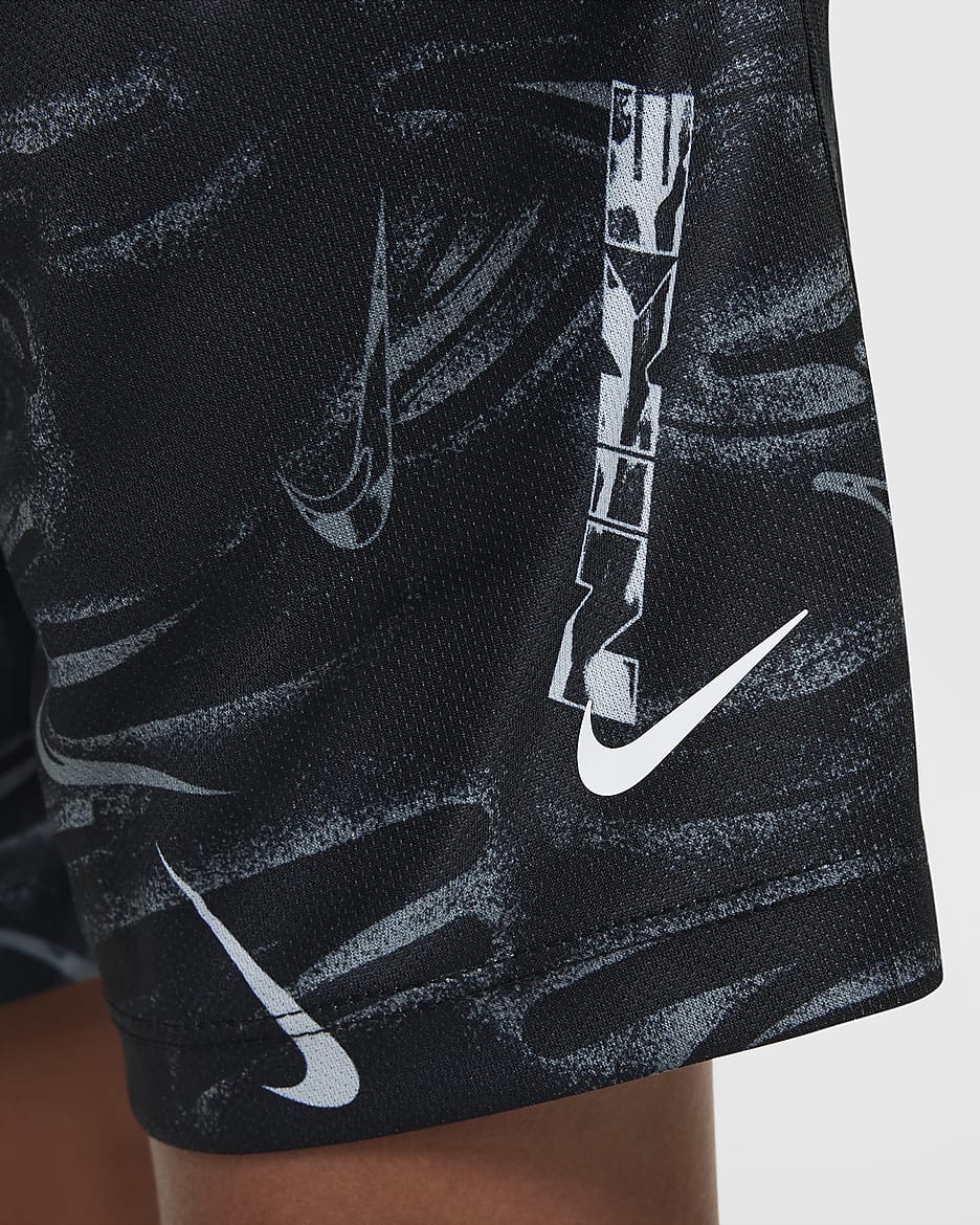 Nike Multi Older Kids' (Boys') Dri-FIT Shorts - Black/Black/White