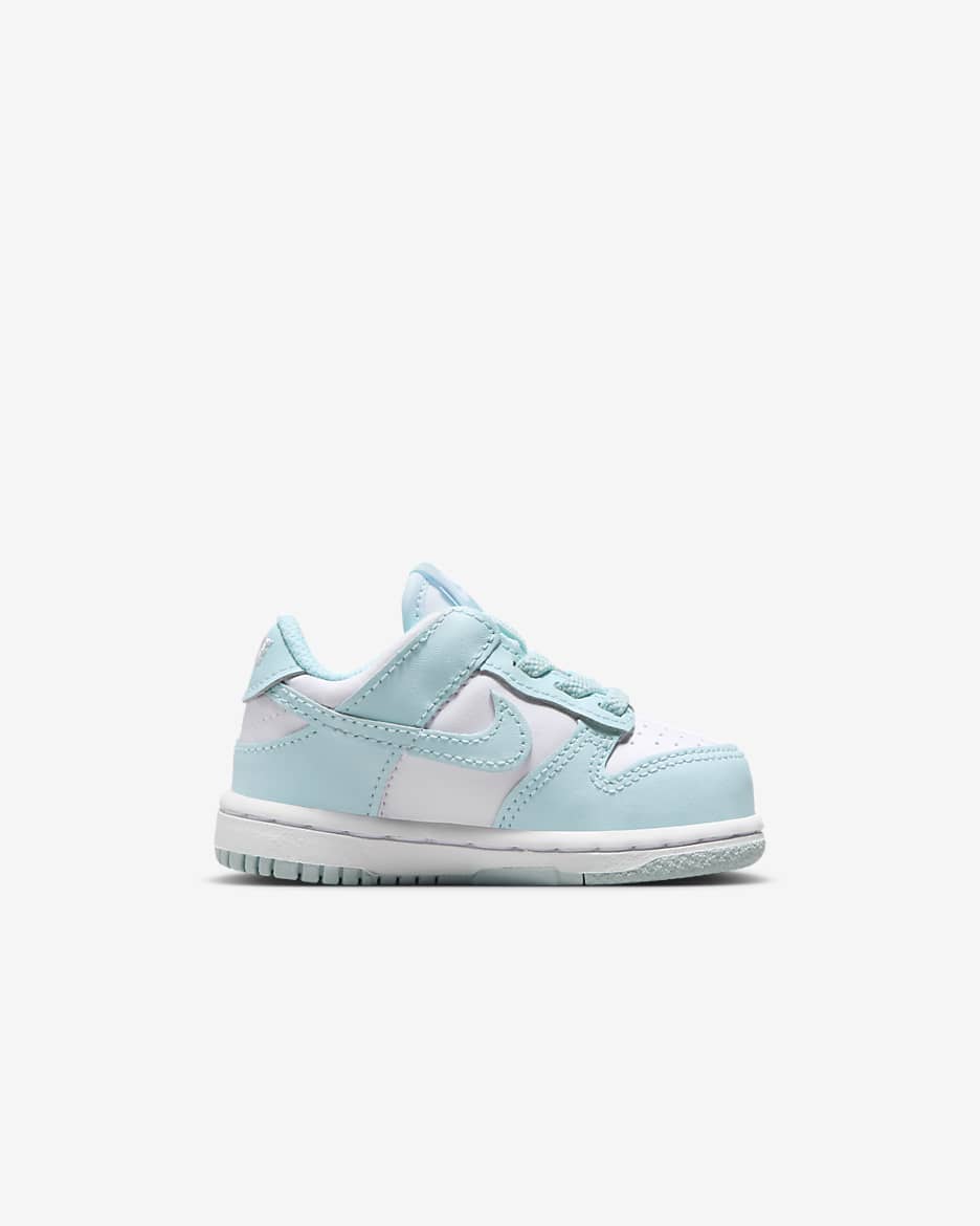 Sapatilhas Nike Dunk Low para bebé - Branco/Azul Glacier