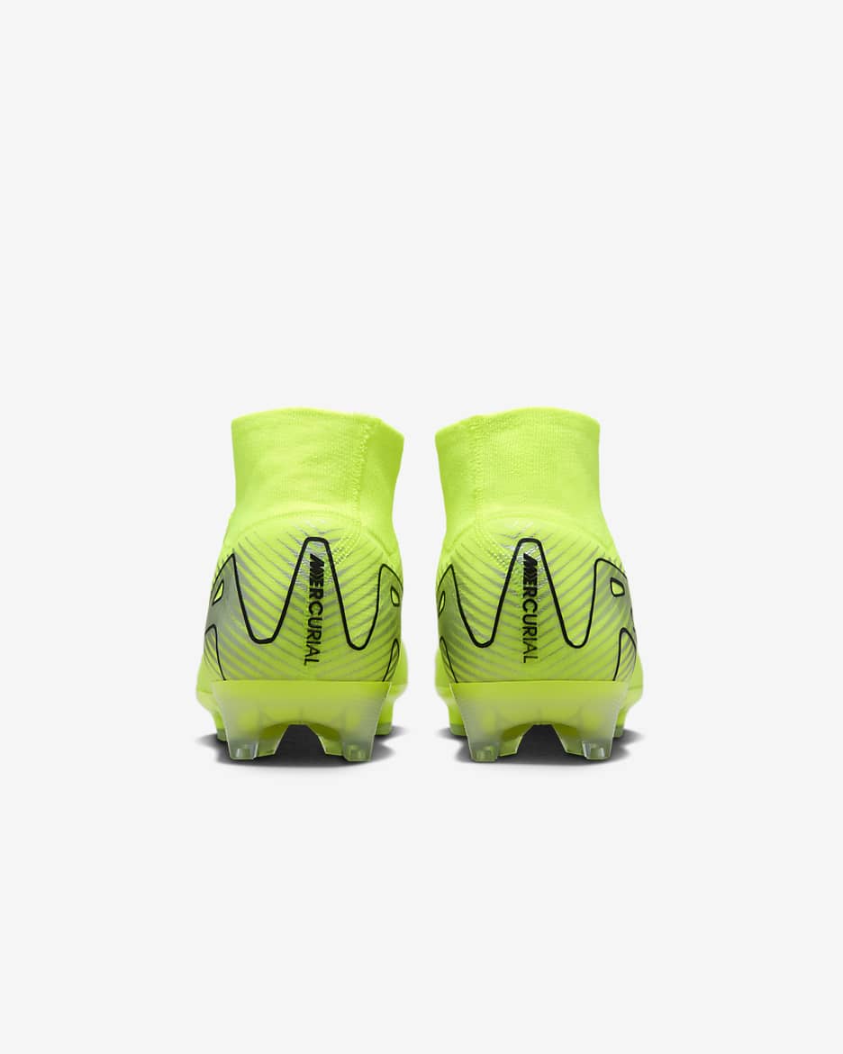 Nike Mercurial Superfly 10 Elite Botas de fútbol AG-Pro de perfil alto - Volt/Negro