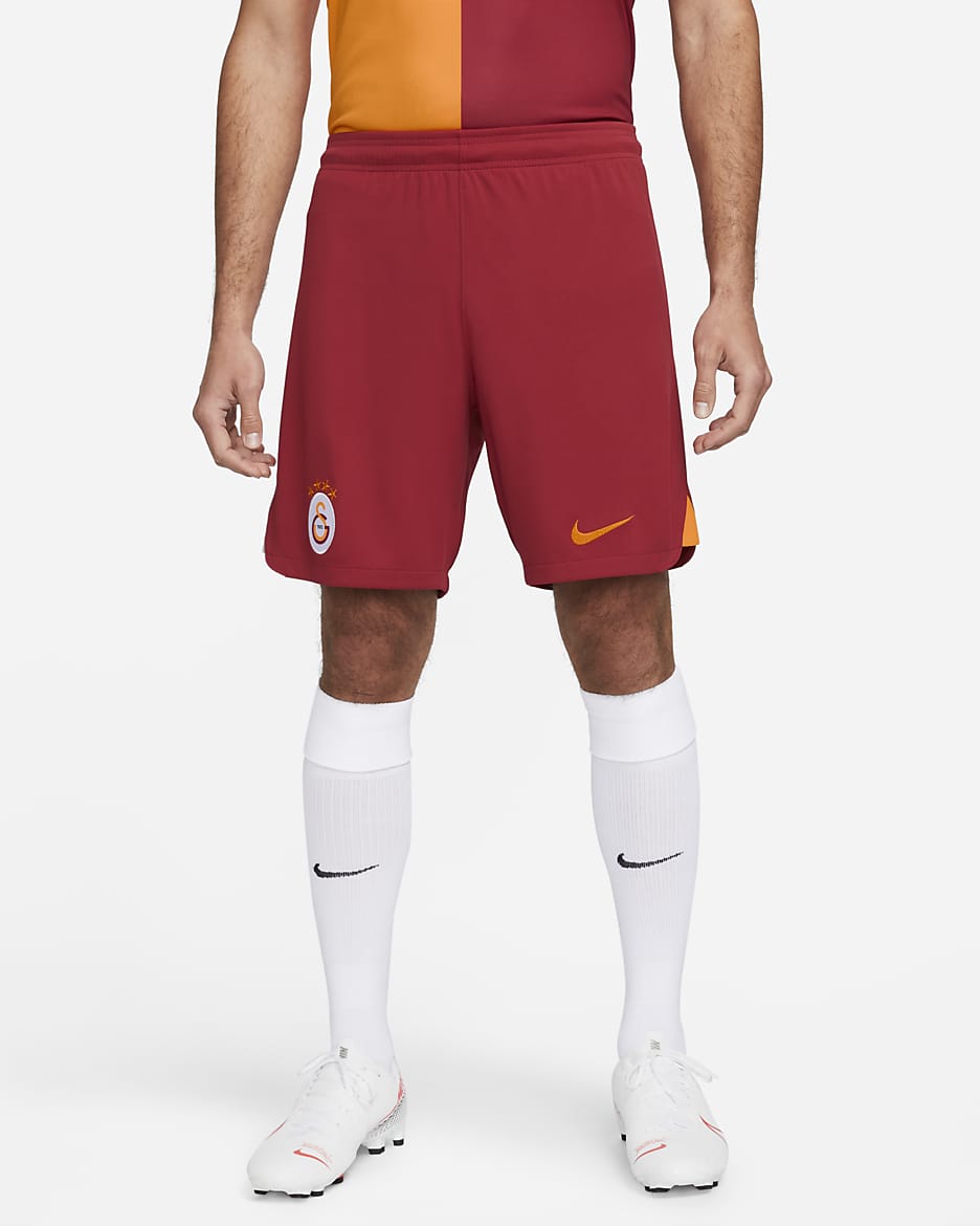 Galatasaray 2023/24 Stadium Home Men's Nike Dri-FIT Football Shorts - Pepper Red/Vivid Orange/Vivid Orange