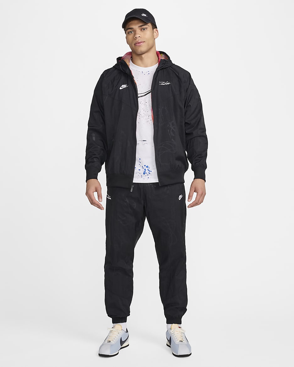 Casaco Windrunner com forro Breaking Nike Sportswear para homem - Preto