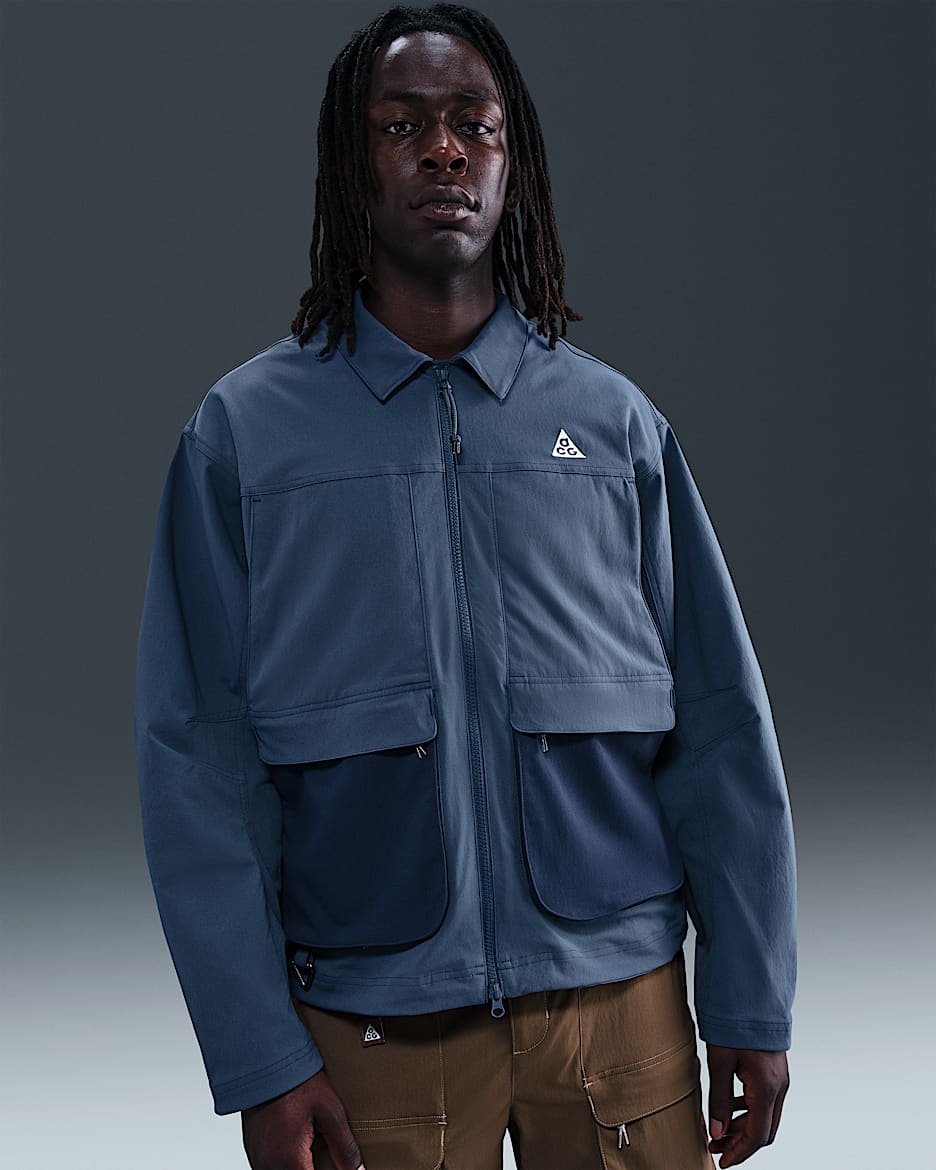 Nike ACG "Smith Summit" Jaqueta amb protecció UV - Home - Thunder Blue/Obsidian/Summit White