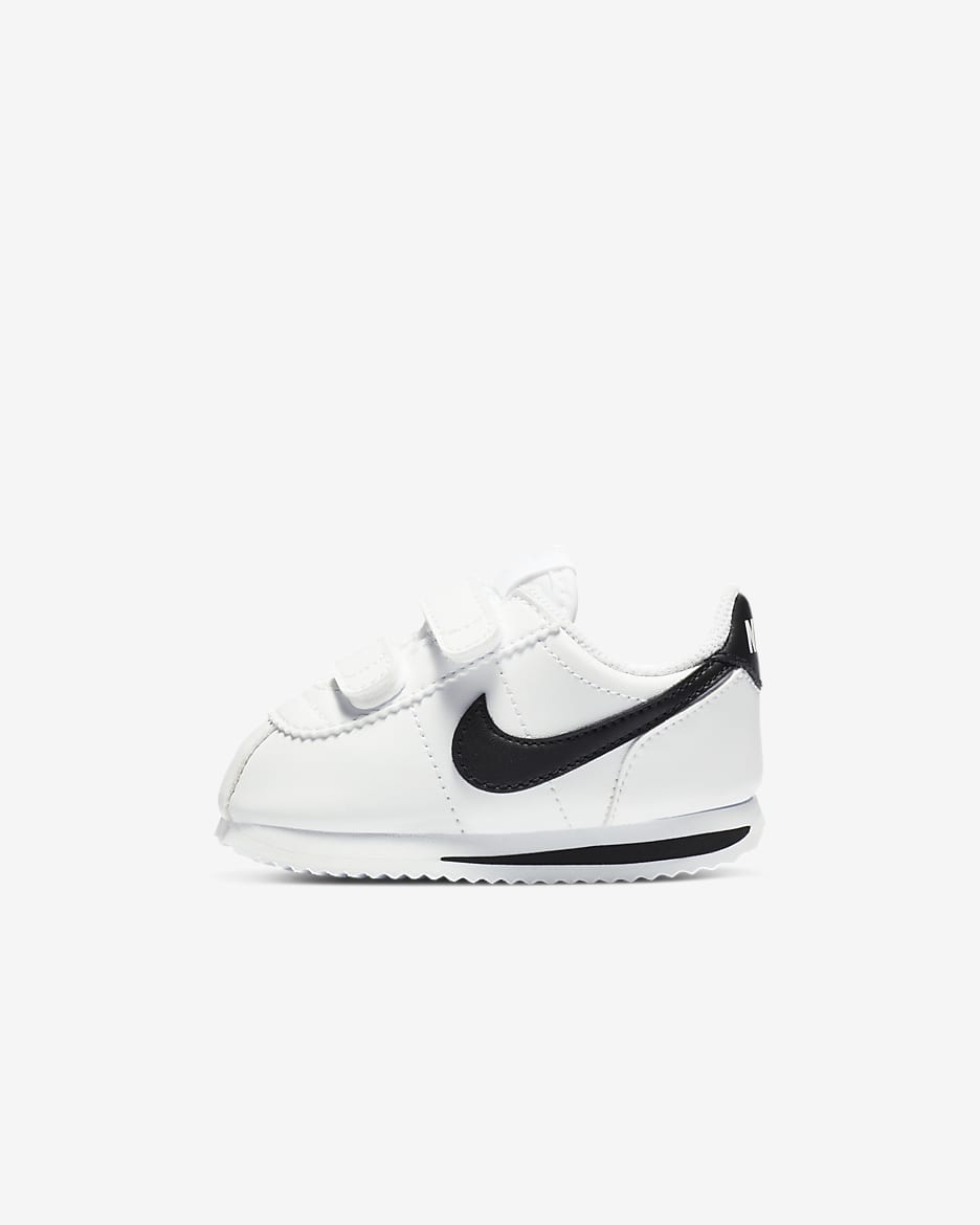 Nike Cortez Basic Baby/Toddler Shoes - White/Black