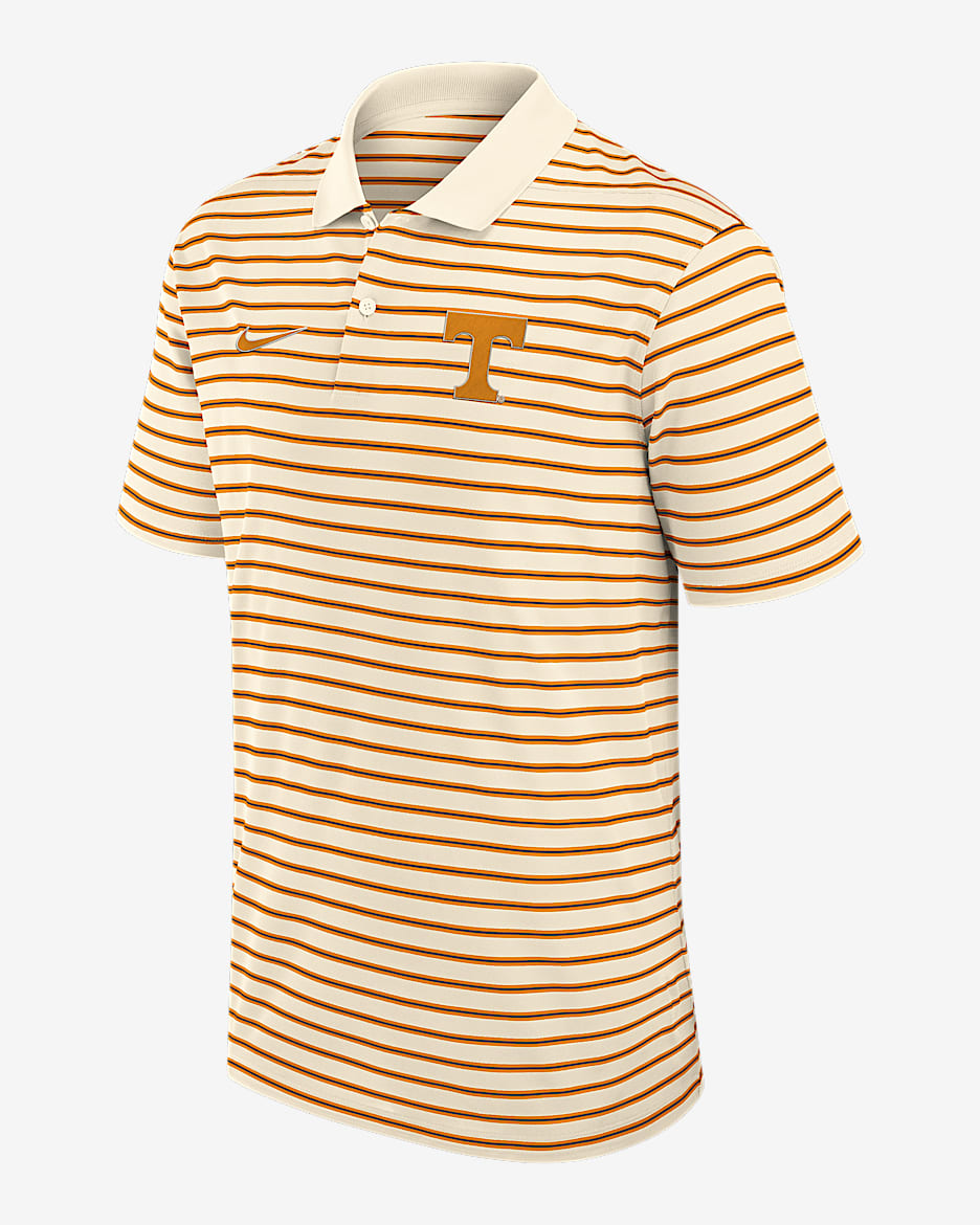 Tennessee Striped Men's Nike Dri-FIT College Polo - Tan/Beige