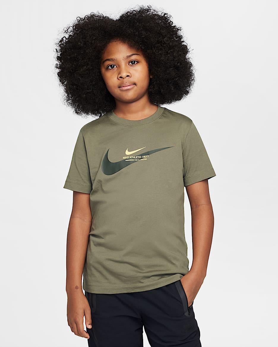 Nike Sportswear Older Kids' (Boys') T-Shirt - Medium Olive