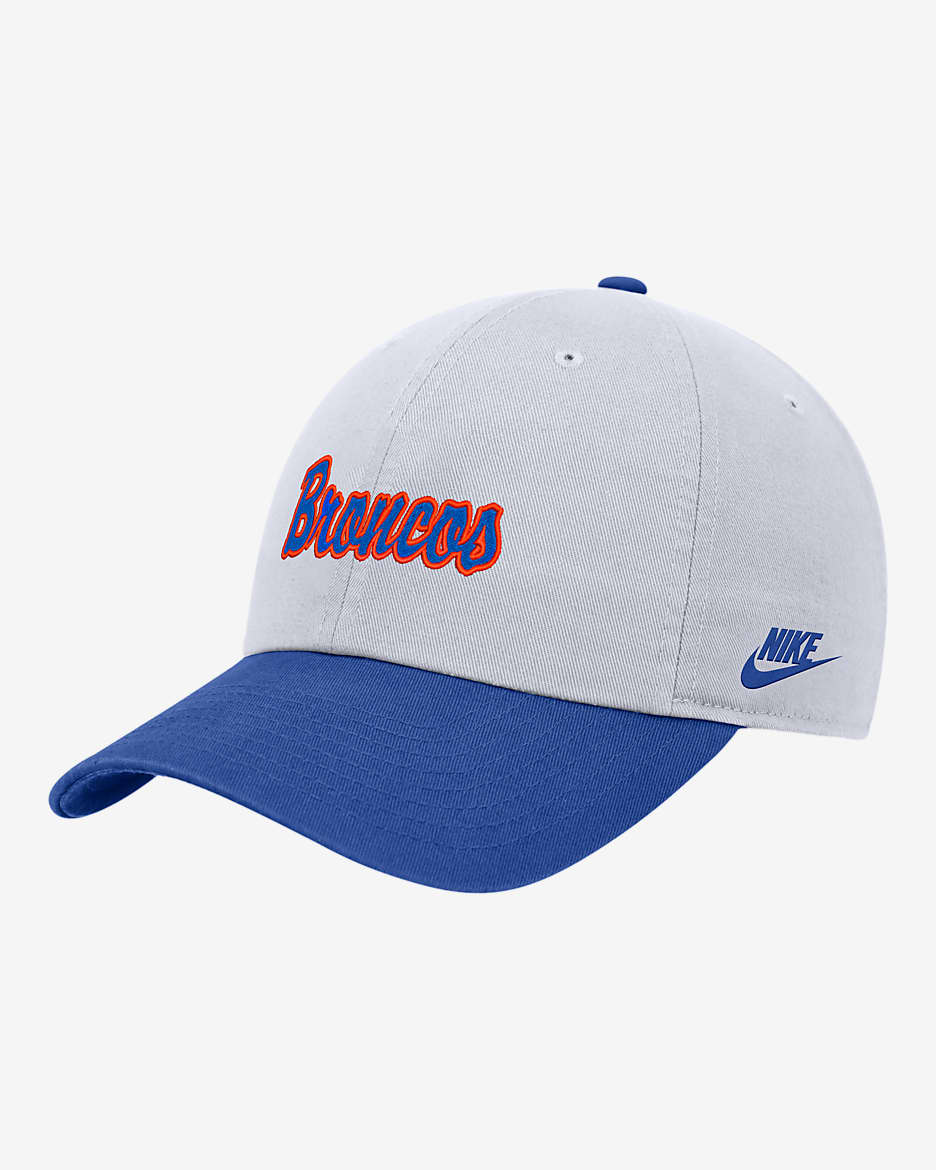 Boise State Nike College Campus Cap - White