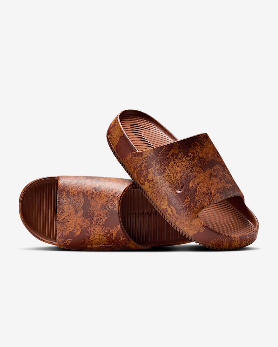 Chanclas para hombre Nike Calm Printed - Canela/Monarca