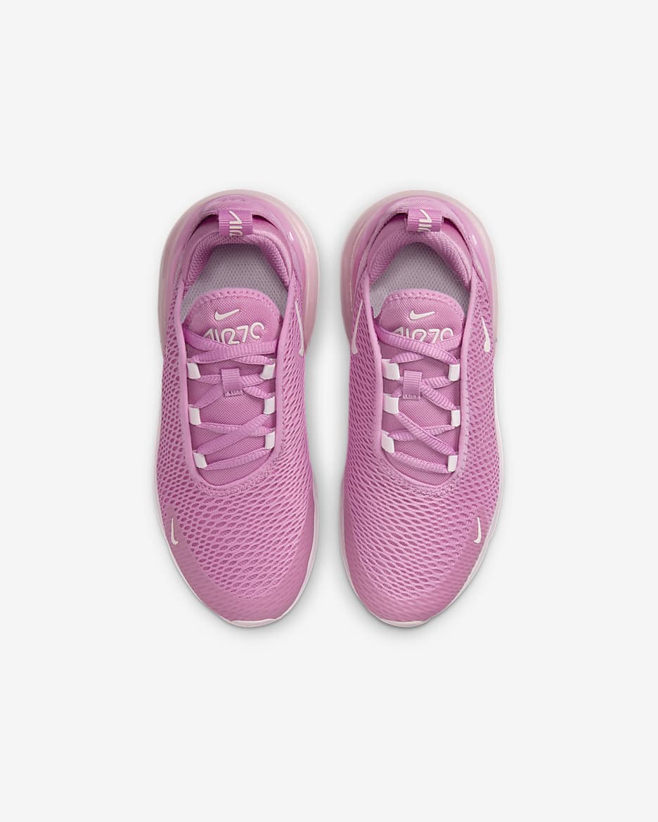 Tenis para niños de preescolar Nike Air Max 270 - Flamenco mágico/Espuma rosa